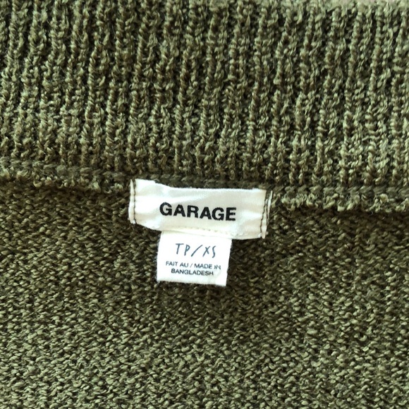green garage knit sweater - Picture 3 of 3
